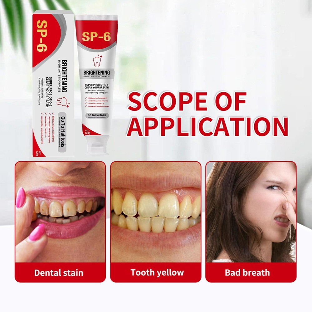 SP-6 Probiotic Toothpaste Sp-6 Toothpaste Whitening Odor Removal Toothpaste 2024