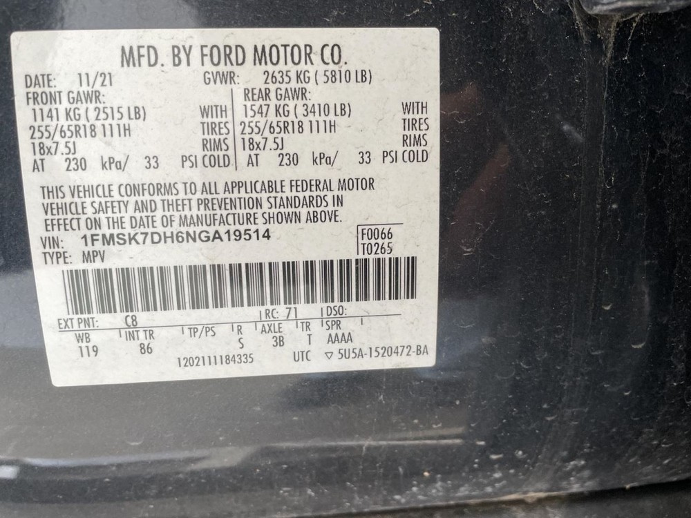 Engine ECM Electronic Control Module 2.3L Fits 21-22 EXPLORER 1006348