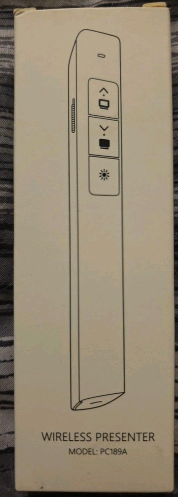 PC189a Wireless Presenter with Laser Pointer 300 FT, 2.4GHz Presentation ...