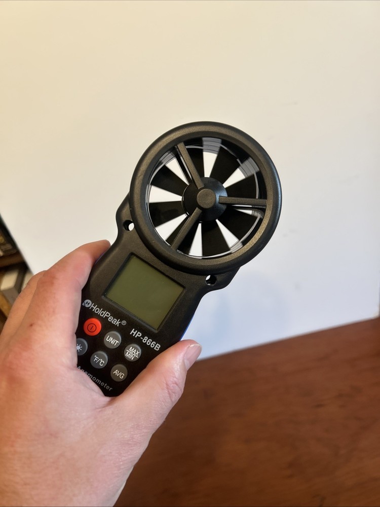 HOLDPEAK 866B Digital Anemometer Handheld Wind Speed Meter