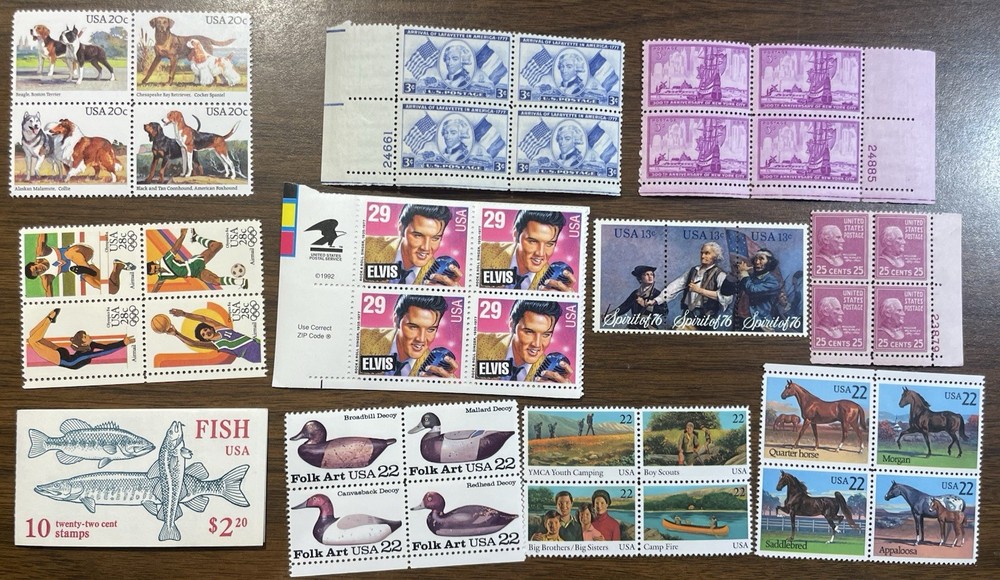 U.S. Stamp Blocks (Mint & Used)