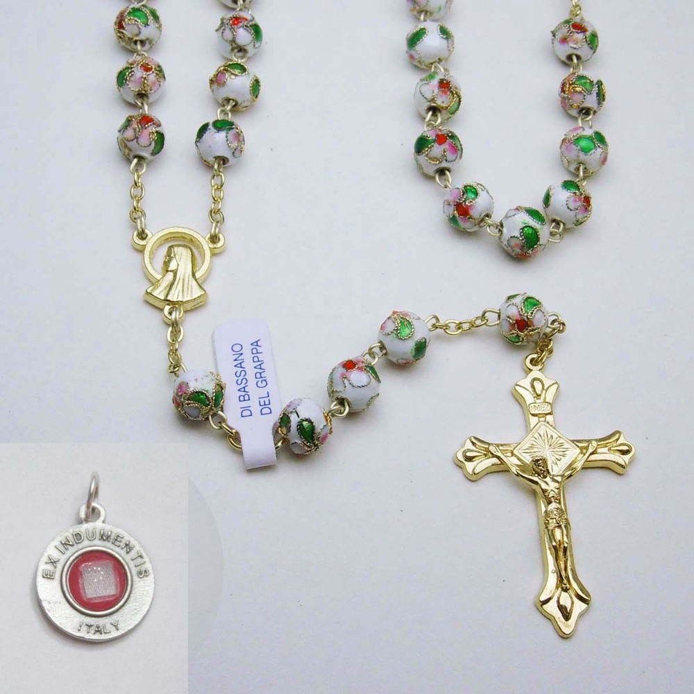 Bassano Ceramic Rosary - White