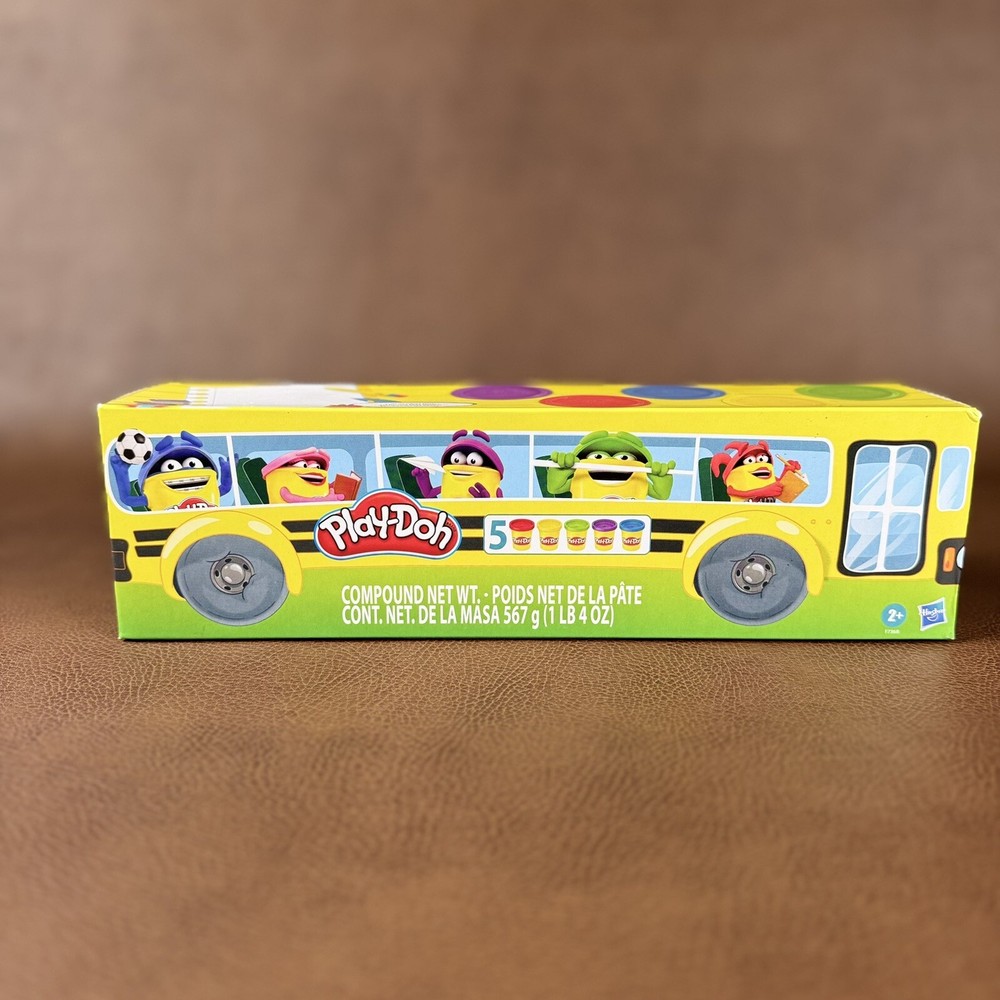 Play-Doh School Bus Assorted 5-Pack Ages 2+