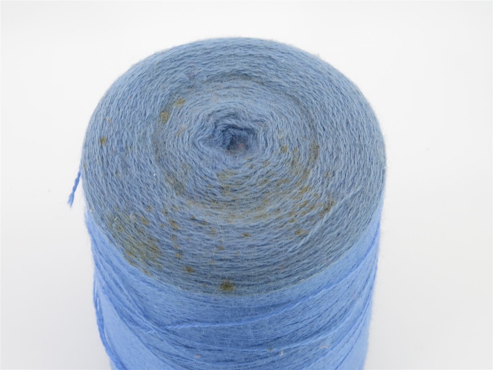 Wool Thread National Yarn Corp 3/7 7E Machine Cone Spool Blue