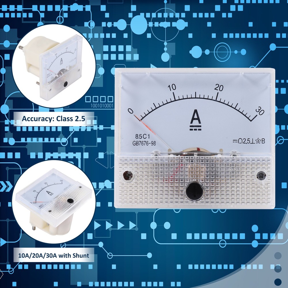 85C1-A DC Current Analog Amp Meter Switchboard Meter 30A Ampe4515