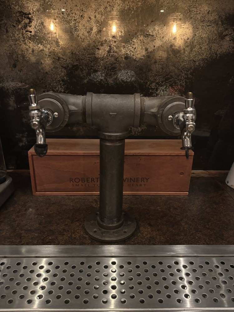 Black Iron Pipe Beer Tower -Double