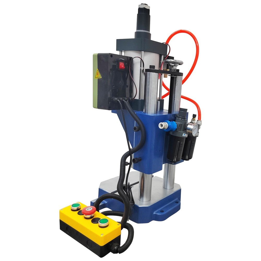 1763Lbs/800Kg Pneumatic Punch Press Machine with Controller Double Columns 110V