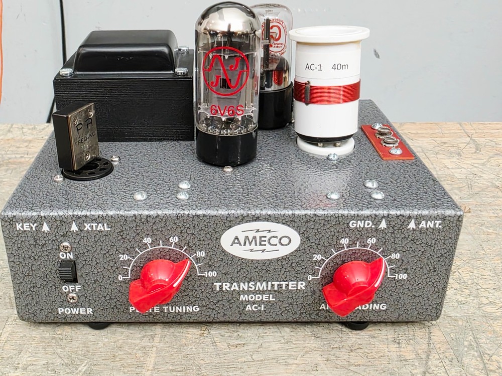 AMECO  AC-1  CW transmitter for 40m FINISHED REPLICA C MY OTHER HAM RADIO Drake