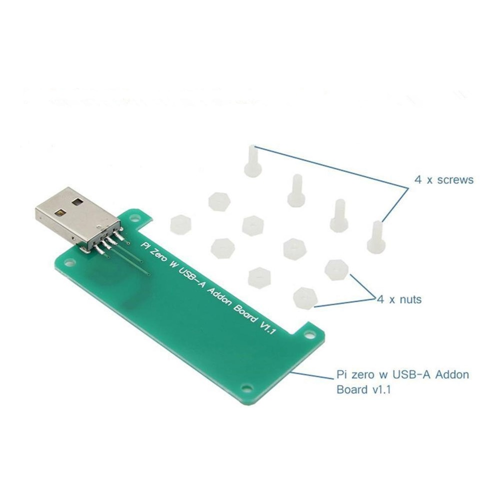 Add-on Board USB-A Connector Transmitter For Raspberry Pi Zero /Zero W Board B