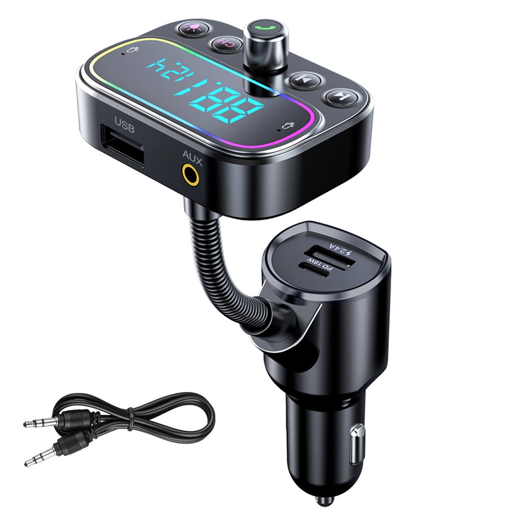 Bluetooth Wireless Car FM Transmitter AUX Receiver Adapter 3 USB Charger