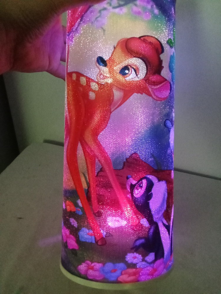 Disney Bambi Cylindrical Nightlight Multicolor 12inch