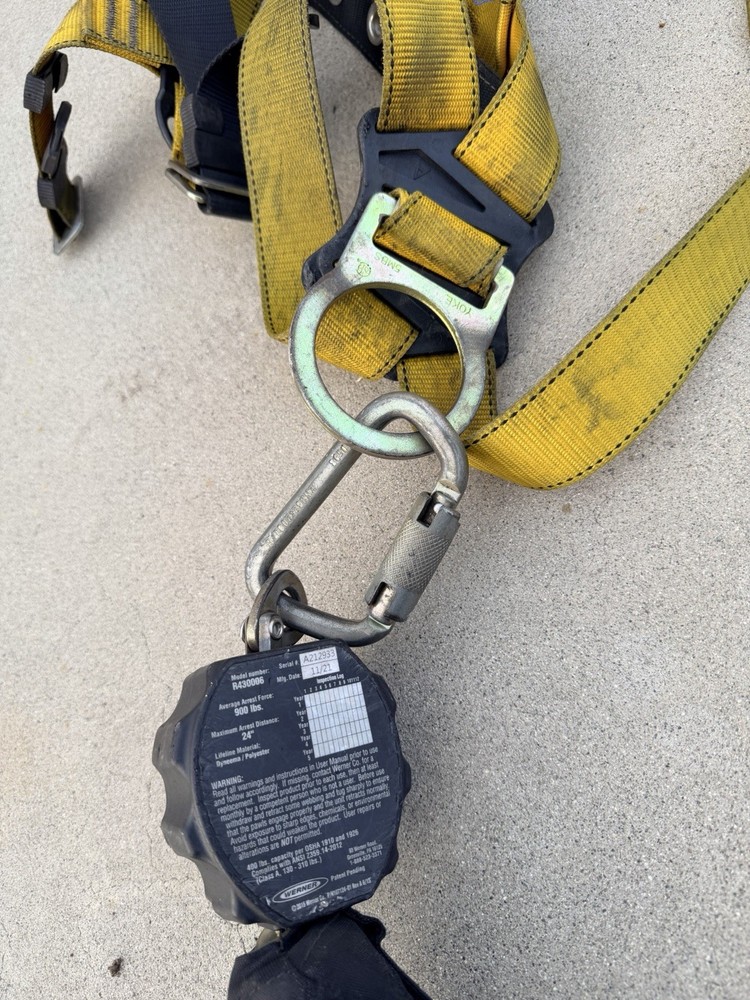 WERNER BANTAM 6 6' COMPACT RETRACTABLE LIFELINE With EXTRAS