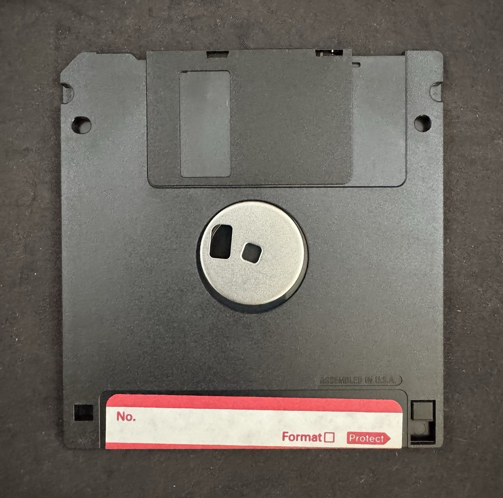 Vintage Sculptor Screen Saver Floppy Disk