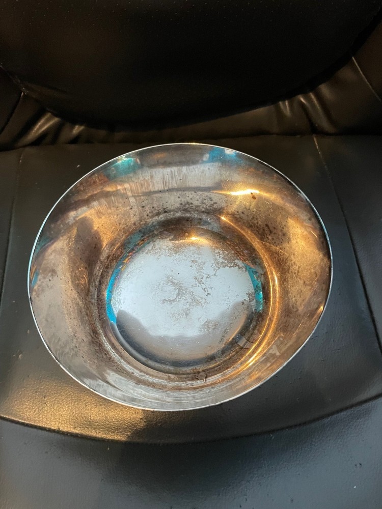 Reed & Barton Jamestown 184 Silverplate Footed Bowl 6.75" Heavyweight Vintage