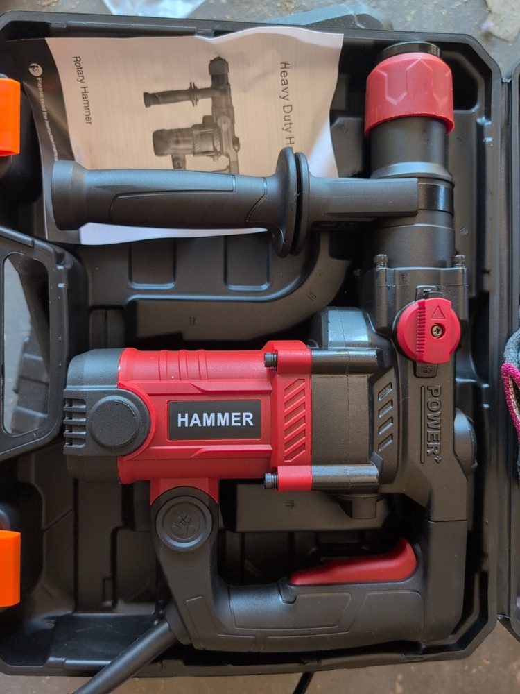 110v rotary hammer drill With Concrete Busting Setting Includes Bits