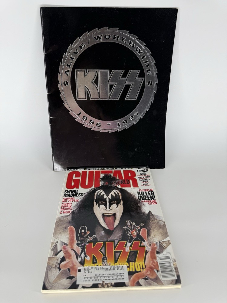 KISS ALIVE WORLDWIDE 1996/1997-WORLD TOUR-Souvenir Concert Book & Magazine