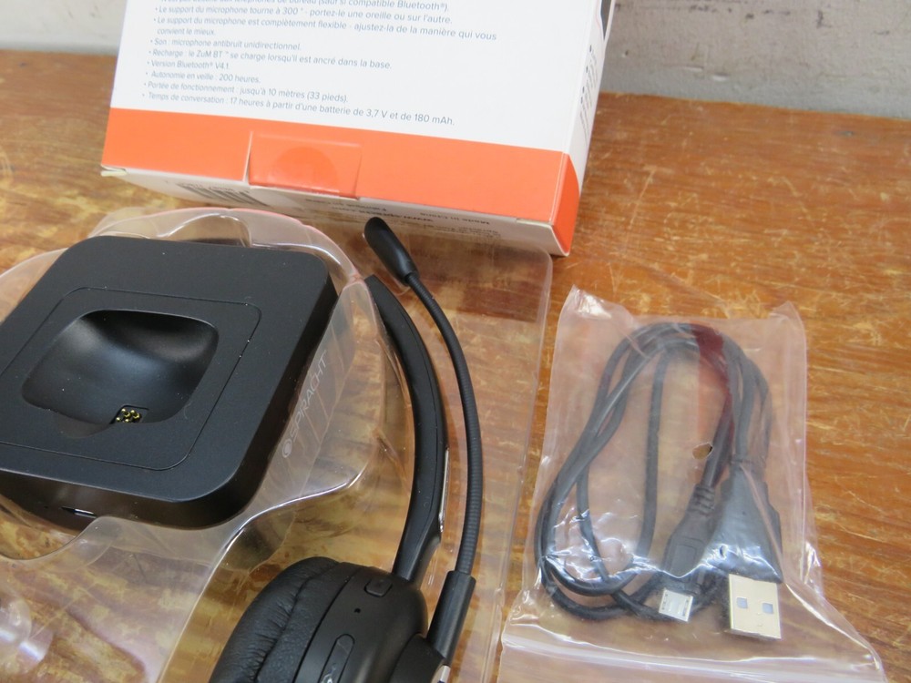 Spracht Zum BT Mobile Office Bluetooth Wireless Headset + Base