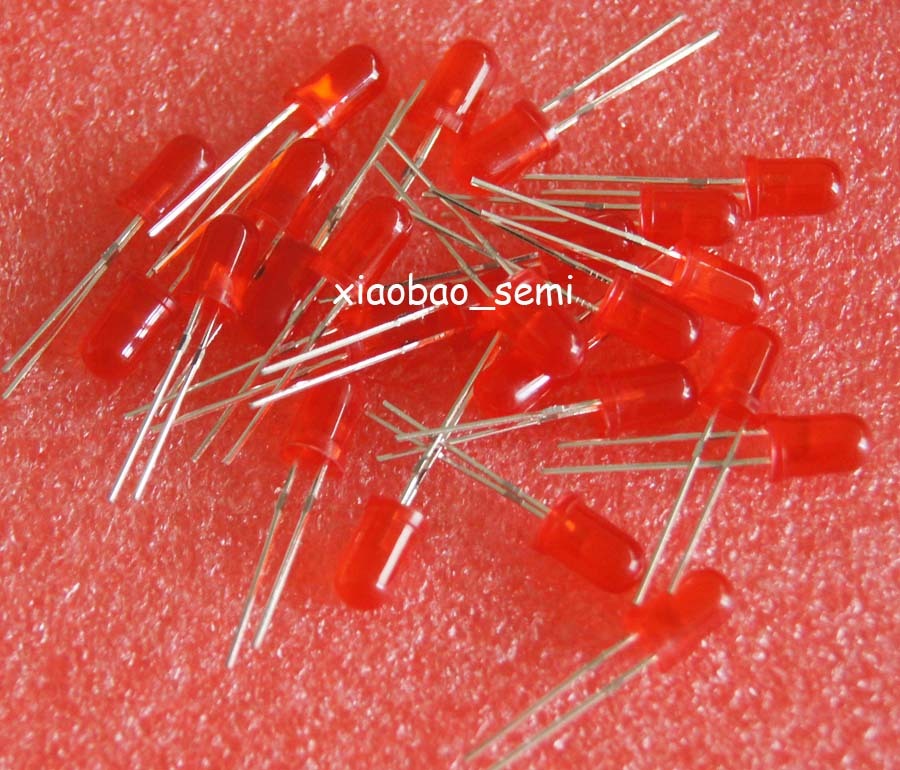 1000PCS 5mm Red Super Bright Diffused LED Light Lamps