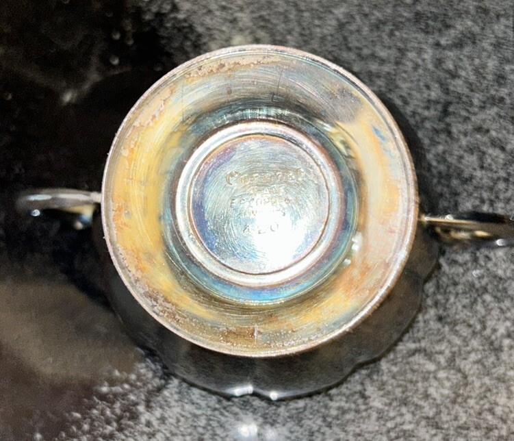 3 PC Tea Set.Boronet Plate E.P Copper. Silver plate On Copper