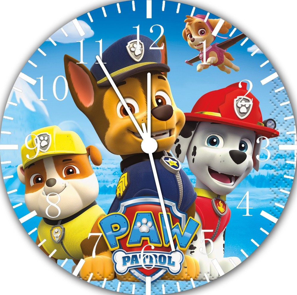 PAW Patrol Wall Clock E74 Personalized option with adding names