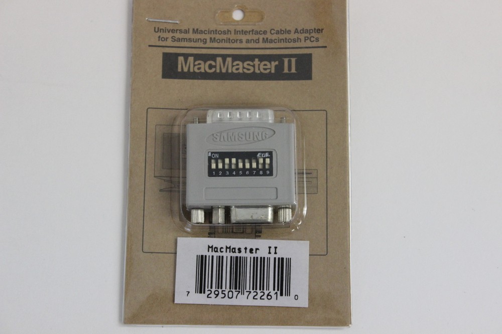 SAMSUNG MACMASTER II SWITCHABLE CABLE ADAPTER FOR APPLE MAC POWER MACINTOSH NEW
