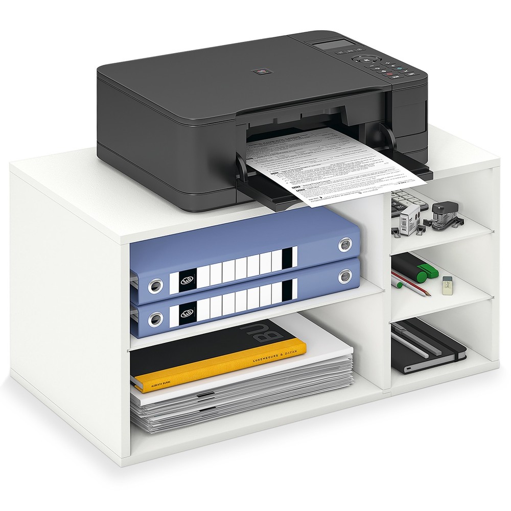 Printer Stand with Storage for Desk Large Desktop Printer Stand Desk Organizer.