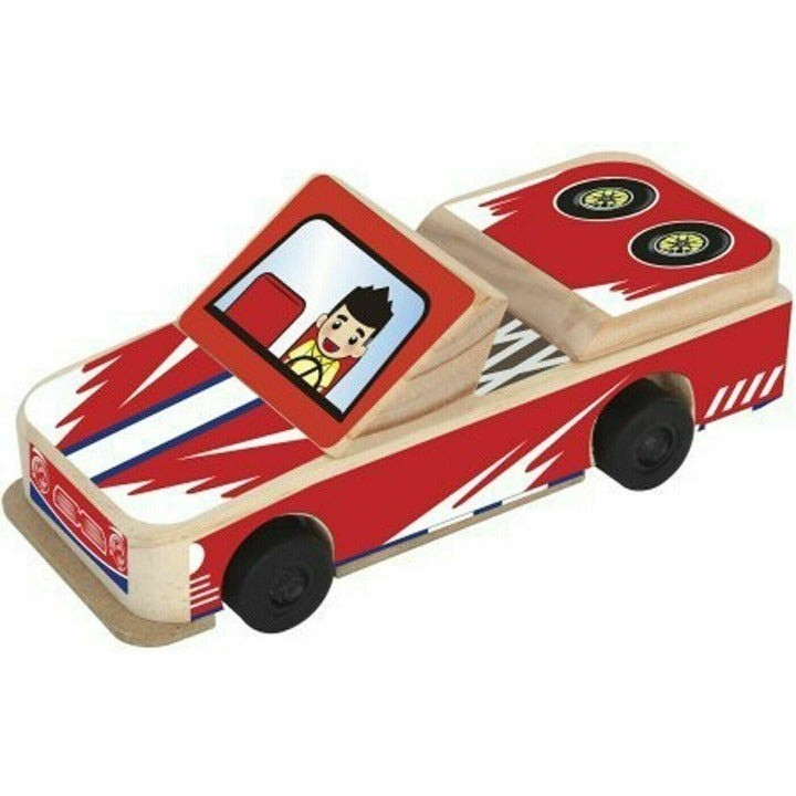 Create & Learn Pull Back Sports Car Toy New