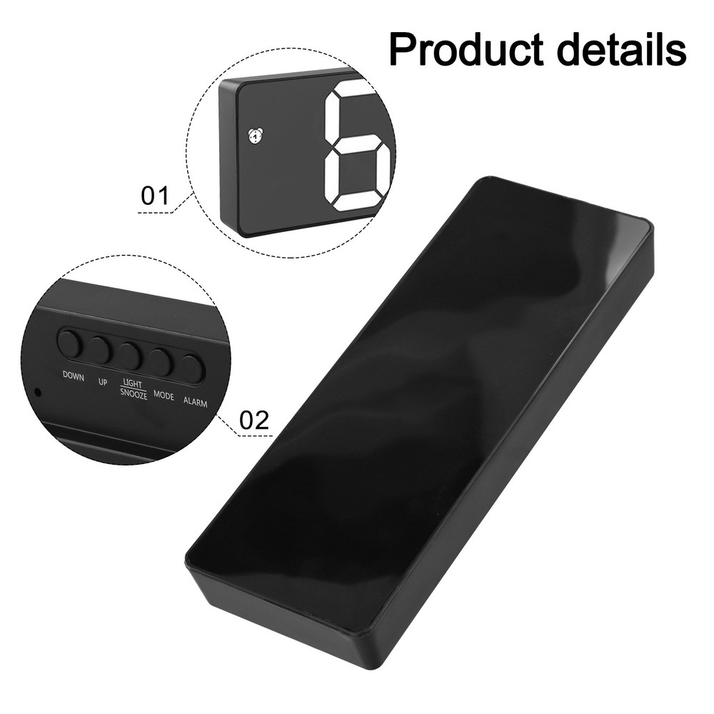 Voice Control Electronic Clock with Colorful Screen for Easy Time Viewing