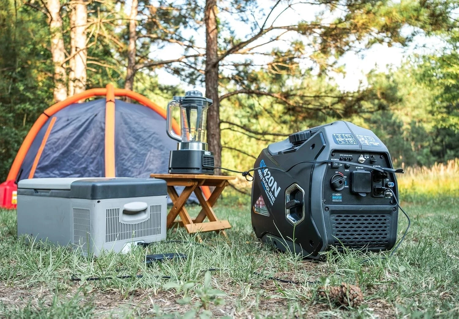 Pulsar 4200W Quiet Portable Gas Inverter Generator RV & Home Backup Ready GX420N