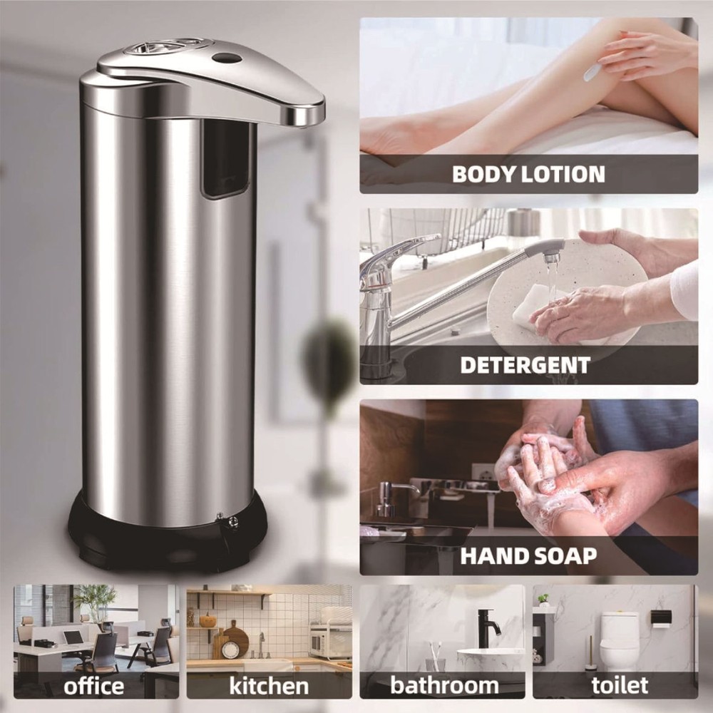 Infrared Automatic Touchless Liquid Soap Dispenser 3 Adjustable Levels Control