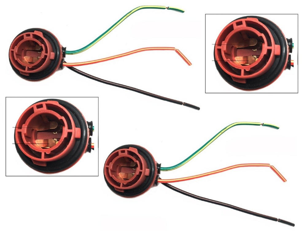 Universal Pigtail Wire Female Socket 1157 S Two Harness Stop Brake Replacement