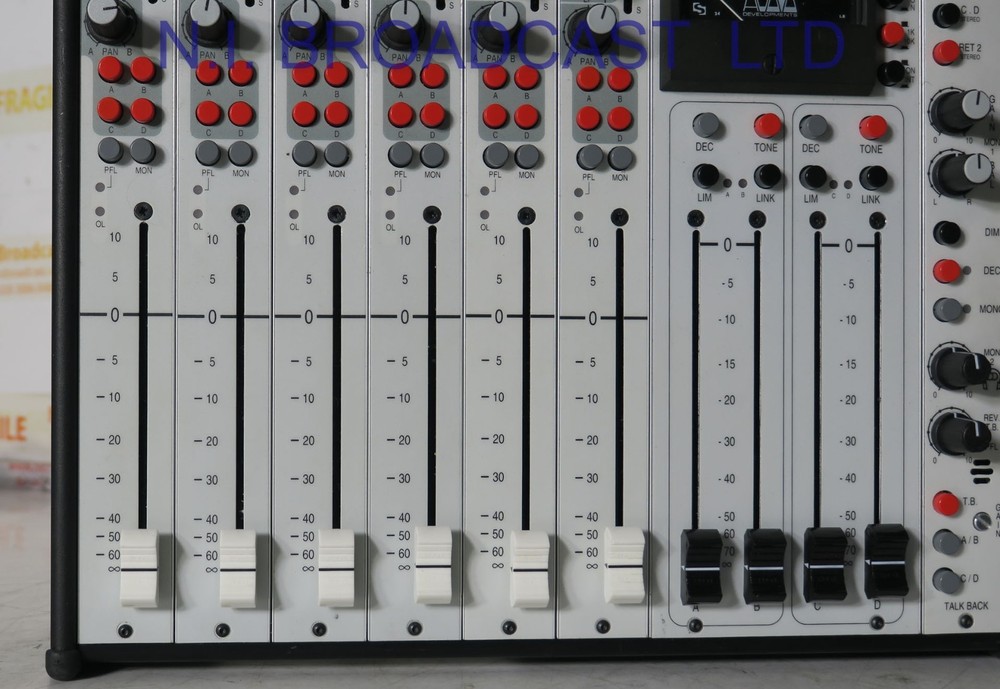 Audio developments ad146  6x stereo channel audio mixer