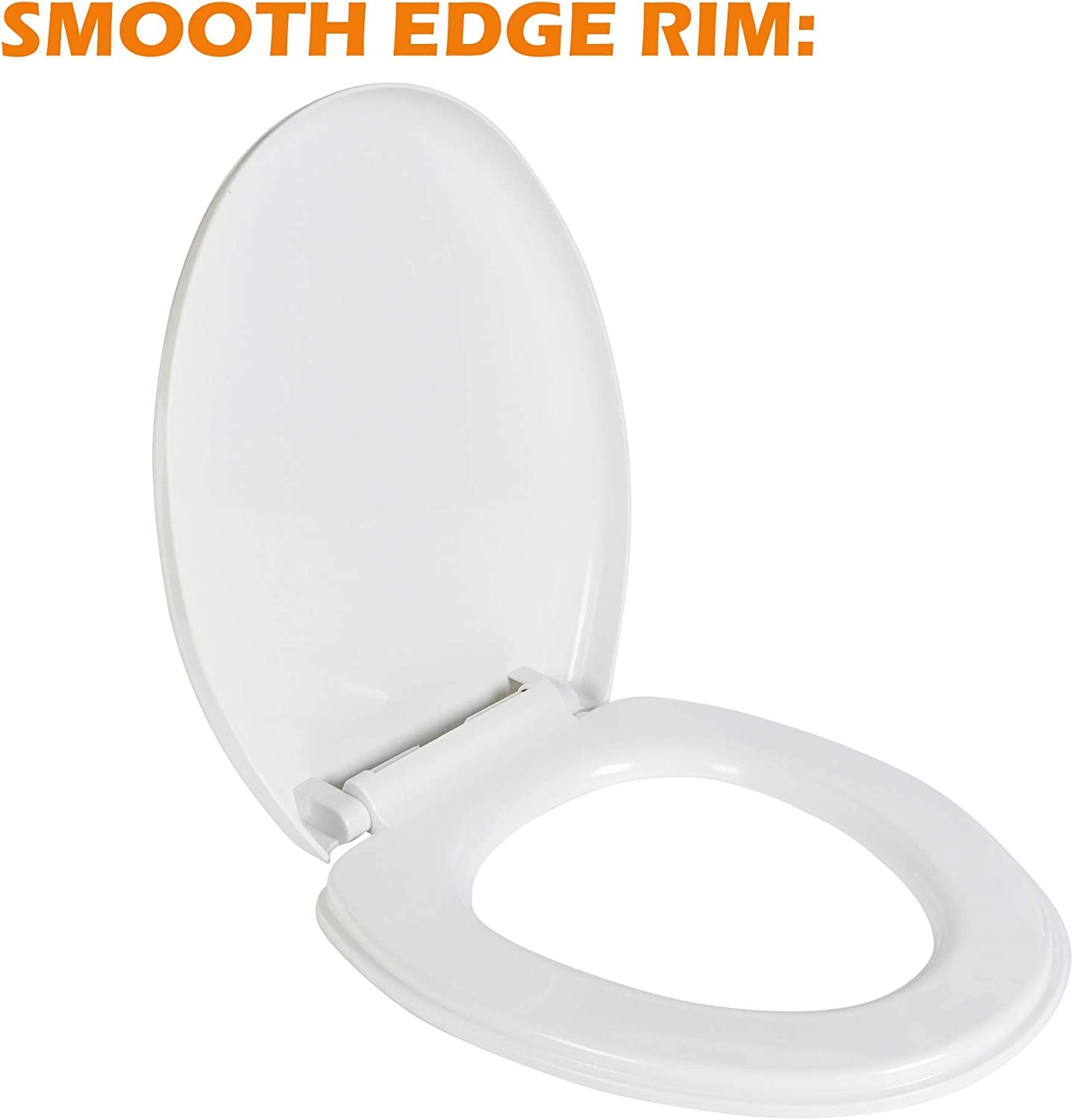 Heavy Duty UF Material Anti-Bacterial Oval Round Shape Soft Close Toilet Seat US