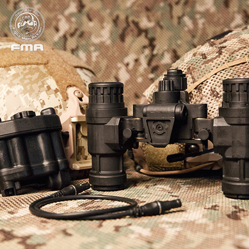 FMA Tactical Night Vision NVG PVS31 Dummy With Light Function Binocular Helmet