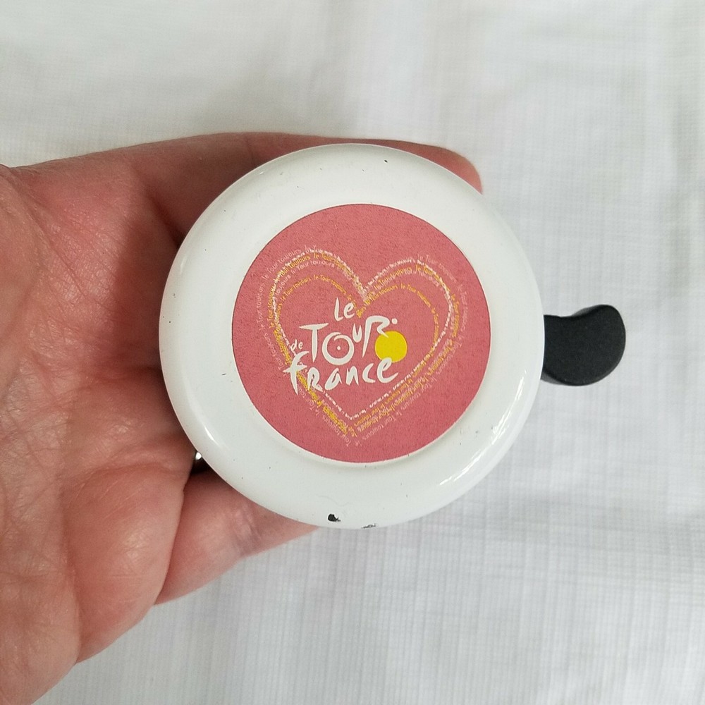 Bicycle Bell white dinged enamel