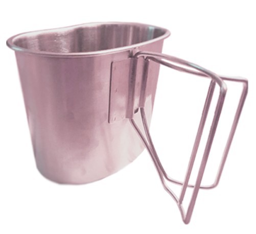 ALFA1 Military Stainless Steel Canteen & Kidney Style Cup