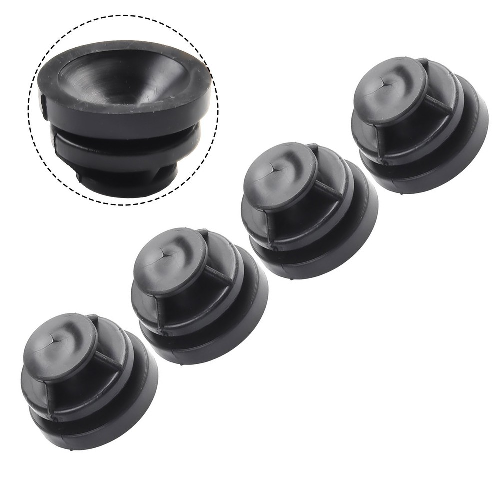 Car Engine Cover Rubber Mounts 4Pcs Black Auto Practical Buffer Tool Attachments