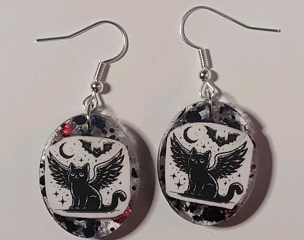 Batcat Earrings