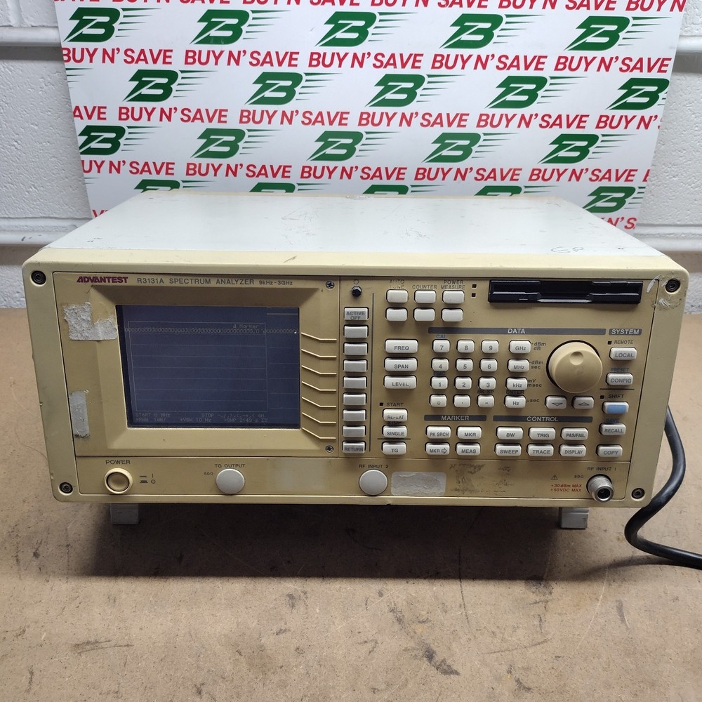 Advantest R3131A Spectrum Analyzer - Powers On - w/Pwr Crd - USED
