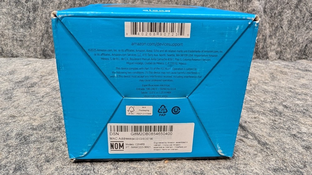 Amazon Echo Pop WiFi/Bluetooth Smart Speaker C2H4R9 Black 🔥New/Open🔥