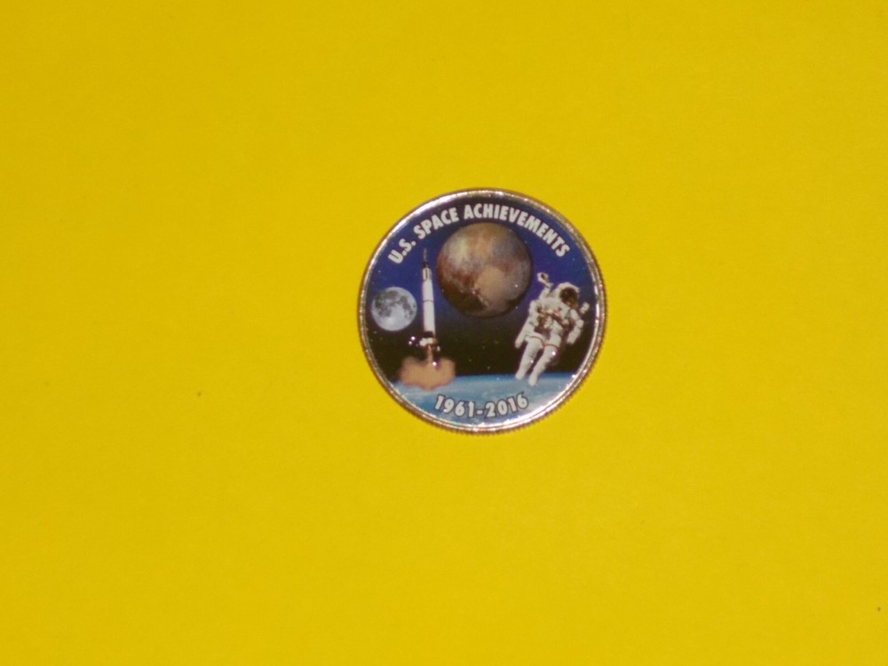 Colorized Kennedy Half Dollar - Space Program - US Space Achievements K253
