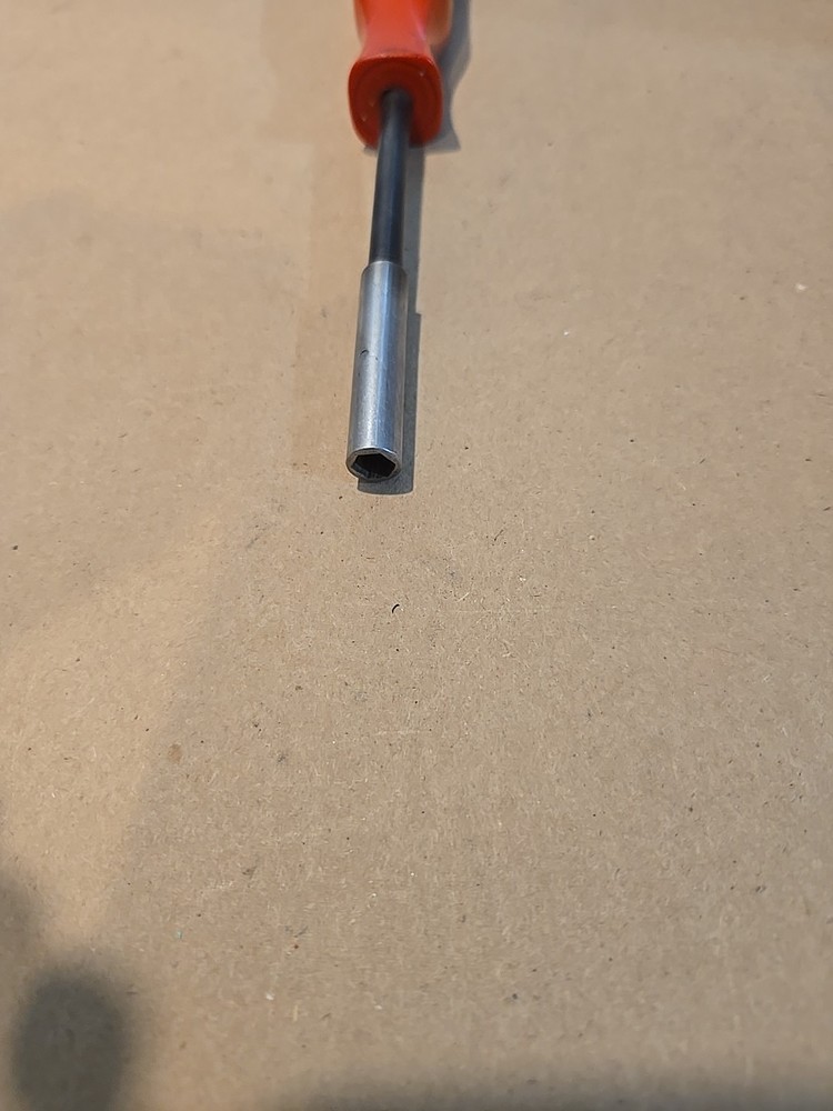 Mac Tools 1/4" Magnetic Bit Driver Red Handle USA MISSING END CAP PM84A