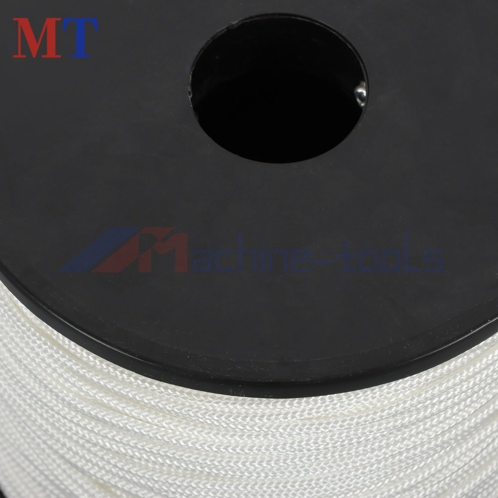 1/8" × 500' White Solid Braid Nylon Rope on a Sturdy Spool Braid Rope Industrial
