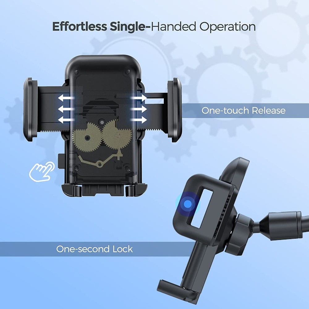 Cell Phone Car Mount Stand Holder Cradle Dashboard Windshield Washable Stick