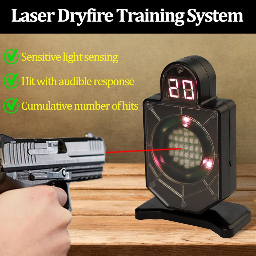 Laser Training System for Dry Fire Practice & Electronic Laser Trainer Target