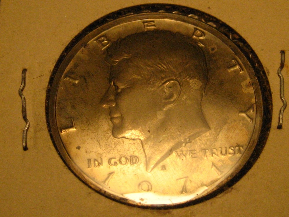 1971-S PROOF Kennedy Head Half Dollar Toned