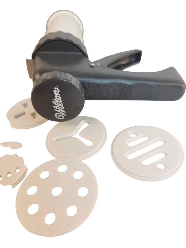 Wilton Cookie Press With 12 Interchangeable Disc Plates For Baking & Decorating
