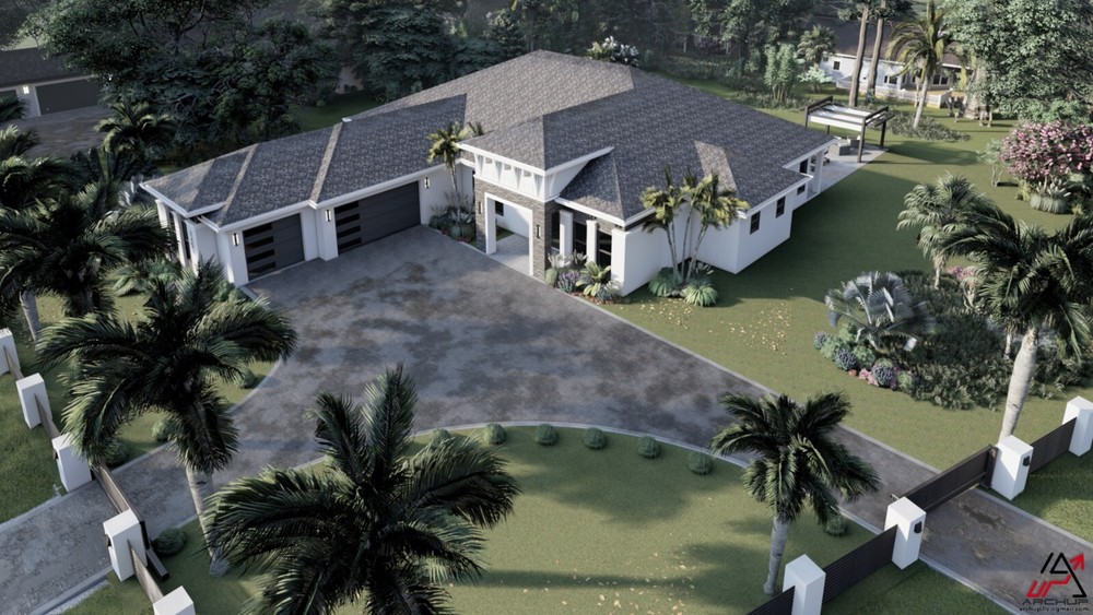 BLUEPRINTS CONTEMPORARY HOUSE PLAN ARCHUP #118