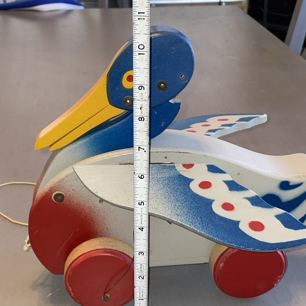 Vintage Wooden Duck Pull Toy