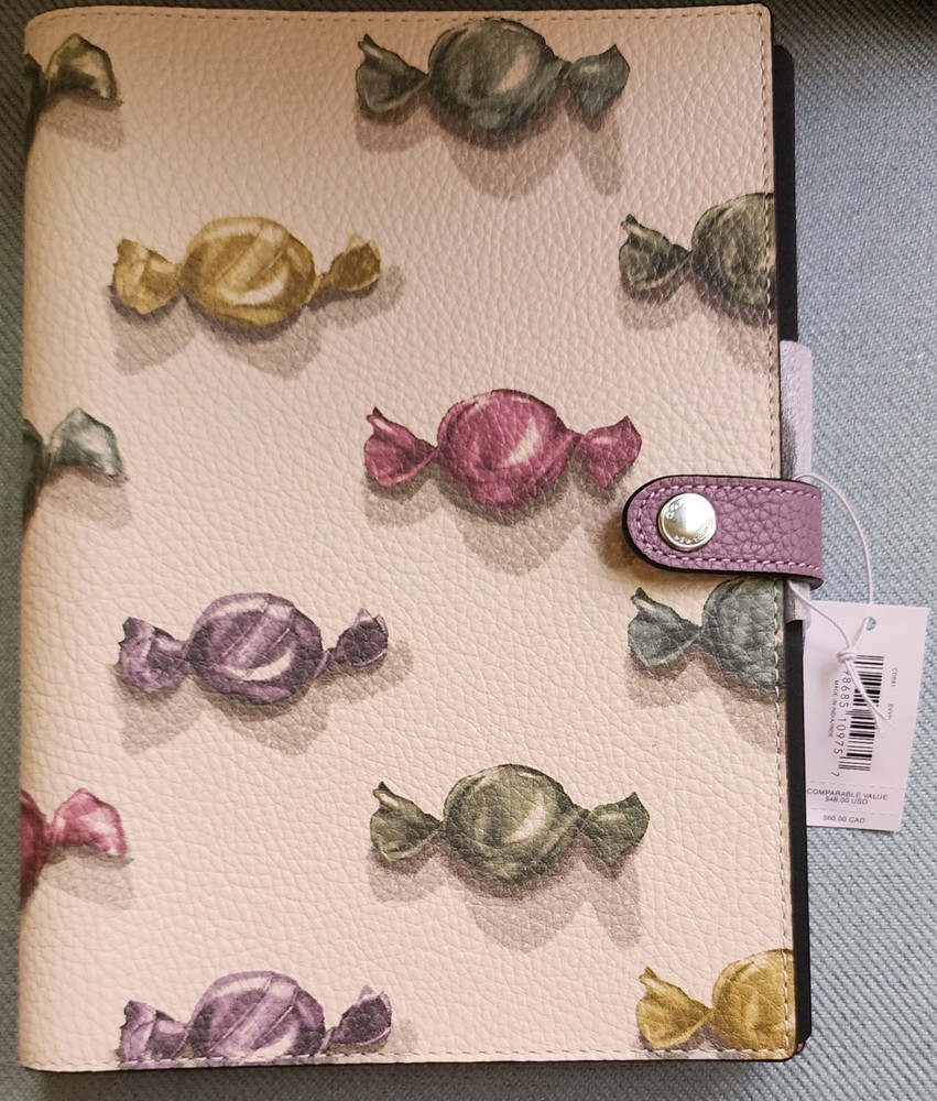 Coach Notebook With Candy Print  NWT
